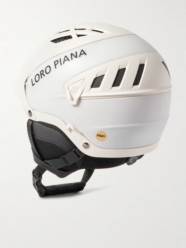 Logo-Print Ski Helmet - BK Logo-Print Ski Helmet - BK