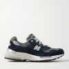 M992 Leather-Trimmed Suede, Nubuck and Mesh Sneakers