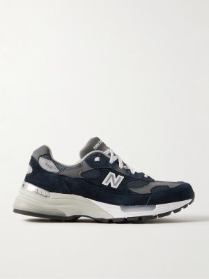 M992 Leather-Trimmed Suede, Nubuck and Mesh Sneakers M992 Leather-Trimmed Suede, Nubuck and Mesh Sneakers