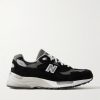 M992 Leather-Trimmed Suede, Nubuck and Mesh Sneakers M992 Leather-Trimmed Suede, Nubuck and Mesh Sneakers