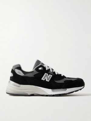 M992 Leather-Trimmed Suede, Nubuck and Mesh Sneakers M992 Leather-Trimmed Suede, Nubuck and Mesh Sneakers