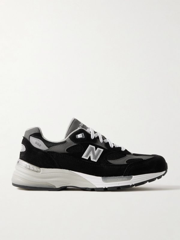 M992 Leather-Trimmed Suede, Nubuck and Mesh Sneakers M992 Leather-Trimmed Suede, Nubuck and Mesh Sneakers