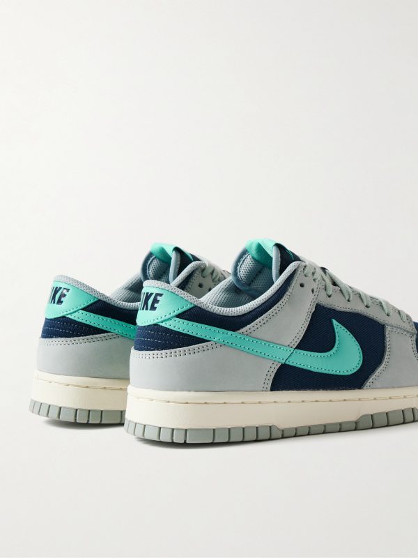 Dunk Low Retro Leather and Twill Sneakers - BK Dunk Low Retro Leather and Twill Sneakers - BK
