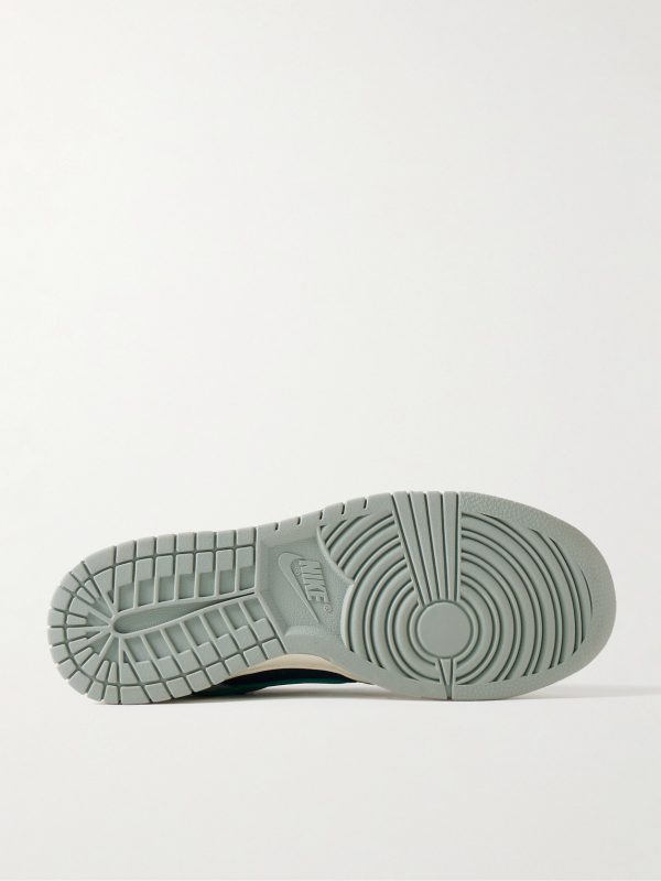 Dunk Low Retro Leather and Twill Sneakers - E1 Dunk Low Retro Leather and Twill Sneakers - E1