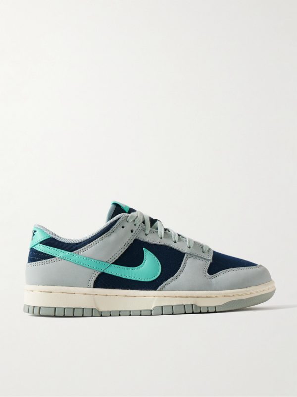 Dunk Low Retro Leather and Twill Sneakers Dunk Low Retro Leather and Twill Sneakers