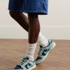 Dunk Low Retro Leather and Twill Sneakers - OU Dunk Low Retro Leather and Twill Sneakers - OU