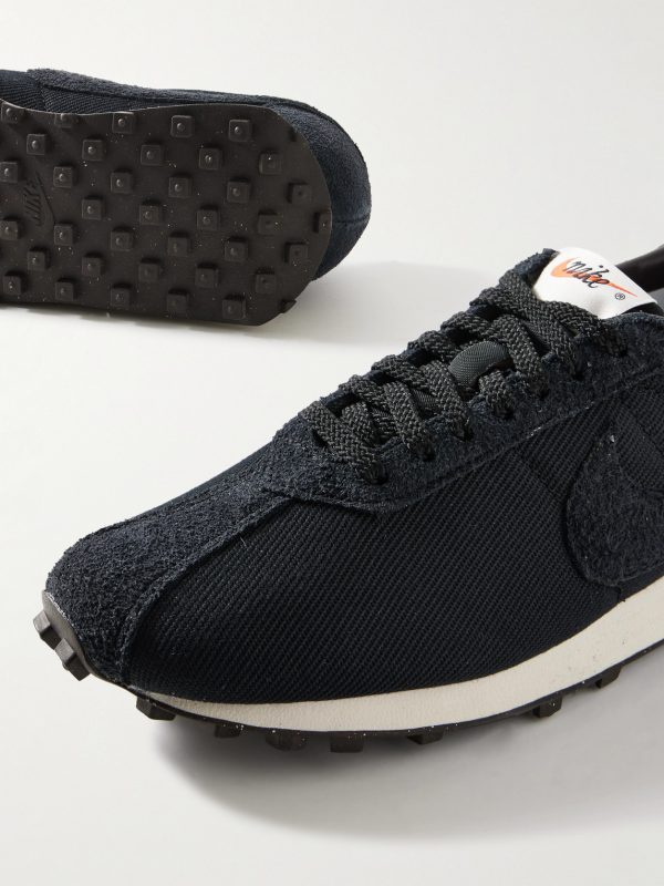 LD-1000 Suede-Trimmed Twill Sneakers - CU LD-1000 Suede-Trimmed Twill Sneakers - CU