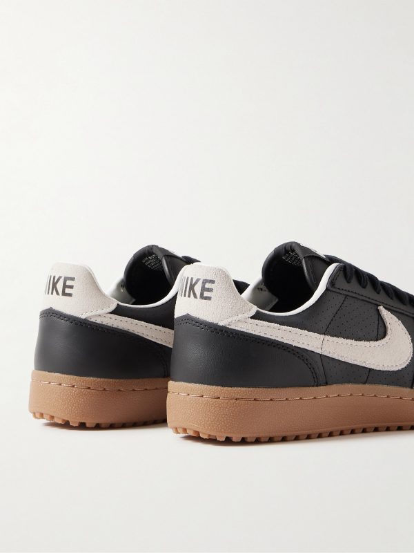 Field General 82 SP Suede-Trimmed Perforated-Leather Sneakers - BK Field General 82 SP Suede-Trimmed Perforated-Leather Sneakers - BK