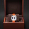 Arceau Chronographe Automatic 42mm Stainless Steel and Leather Watch, Ref. No. 404111WW00 - E3