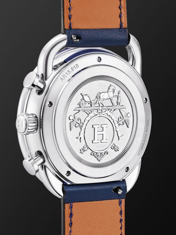 Arceau Chronographe Automatic 42mm Stainless Steel and Leather Watch, Ref. No. 403964WW00 - BK Arceau Chronographe Automatic 42mm Stainless Steel and Leather Watch, Ref. No. 403964WW00 - BK