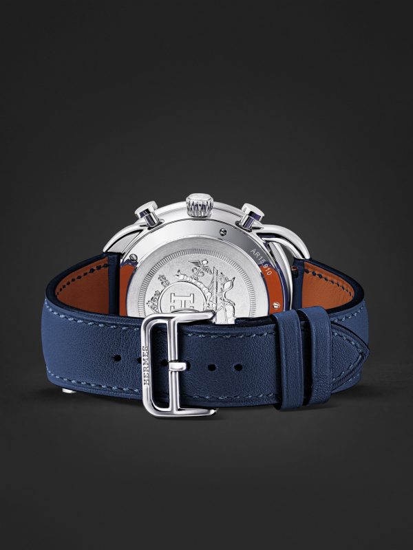 Arceau Chronographe Automatic 42mm Stainless Steel and Leather Watch, Ref. No. 403964WW00 - E2 Arceau Chronographe Automatic 42mm Stainless Steel and Leather Watch, Ref. No. 403964WW00 - E2