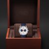Arceau Chronographe Automatic 42mm Stainless Steel and Leather Watch, Ref. No. 403964WW00 - E3 Arceau Chronographe Automatic 42mm Stainless Steel and Leather Watch, Ref. No. 403964WW00 - E3