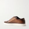 Playtime Scritto Venezia Leather Slip-On Sneakers - BK Playtime Scritto Venezia Leather Slip-On Sneakers - BK