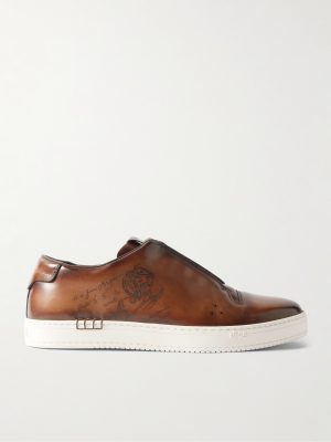 Playtime Scritto Venezia Leather Slip-On Sneakers
