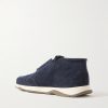 Échappée Scritto Suede Slip-On Sneakers - BK Échappée Scritto Suede Slip-On Sneakers - BK