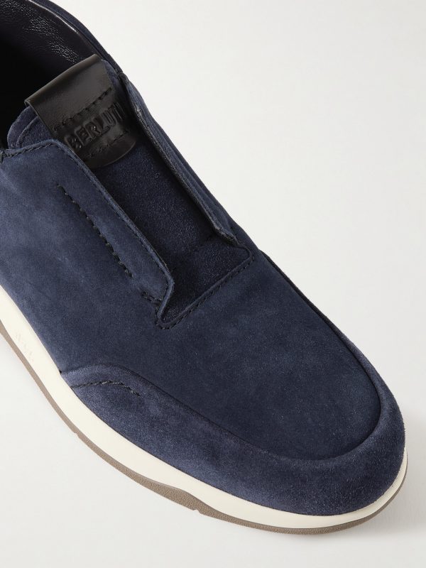 Échappée Scritto Suede Slip-On Sneakers - CU Échappée Scritto Suede Slip-On Sneakers - CU