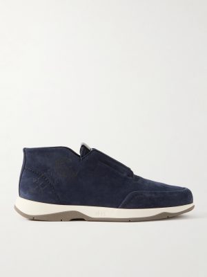 Échappée Scritto Suede Slip-On Sneakers