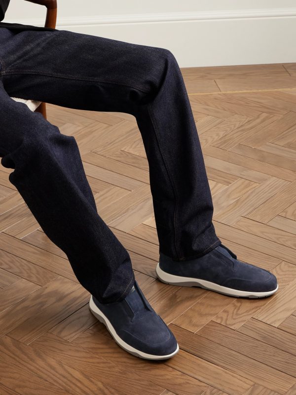 Échappée Scritto Suede Slip-On Sneakers - OU Échappée Scritto Suede Slip-On Sneakers - OU