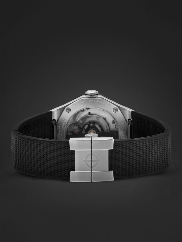 Riviera Automatic Skeleton 42mm Stainless Steel, Canvas and Rubber Watch, Ref. No. 10721 - E2