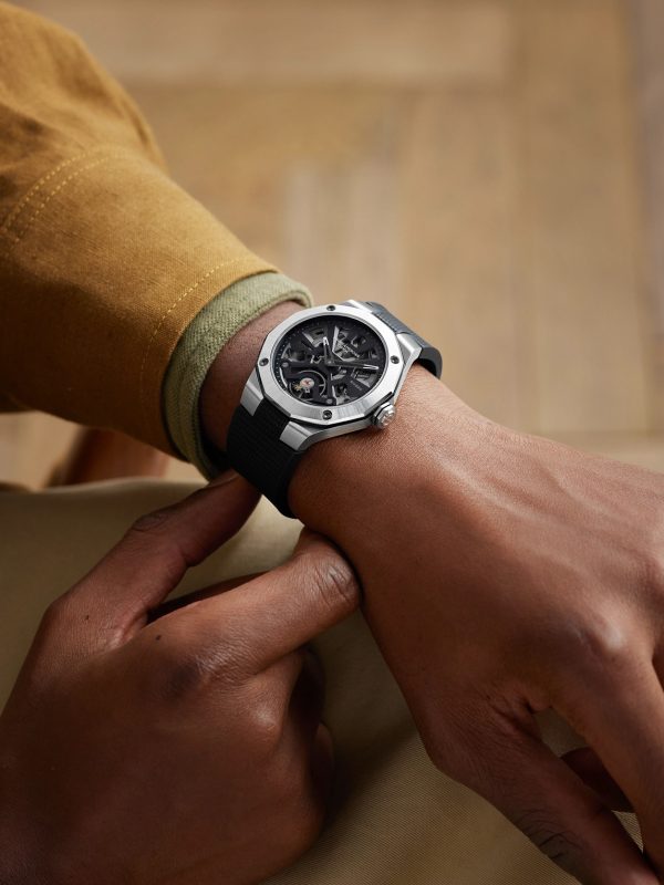 Riviera Automatic Skeleton 42mm Stainless Steel, Canvas and Rubber Watch, Ref. No. 10721 - OU