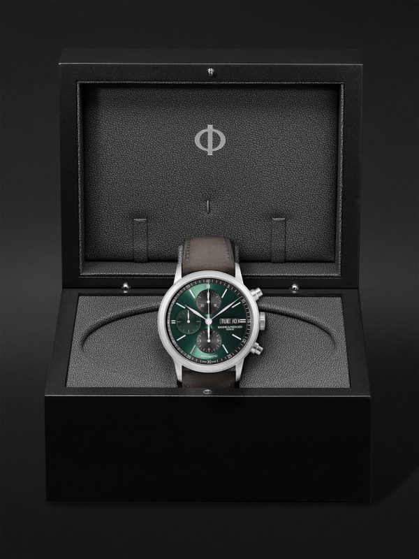 Classima Automatic Chronograph 42mm Stainless Steel and Leather Watch, Ref. No. 10783 - E3 Classima Automatic Chronograph 42mm Stainless Steel and Leather Watch, Ref. No. 10783 - E3