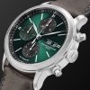 Classima Automatic Chronograph 42mm Stainless Steel and Leather Watch, Ref. No. 10783 - FR Classima Automatic Chronograph 42mm Stainless Steel and Leather Watch, Ref. No. 10783 - FR