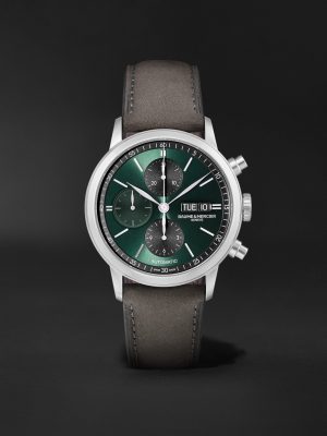 Classima Automatic Chronograph 42mm Stainless Steel and Leather Watch, Ref. No. 10783 Classima Automatic Chronograph 42mm Stainless Steel and Leather Watch, Ref. No. 10783