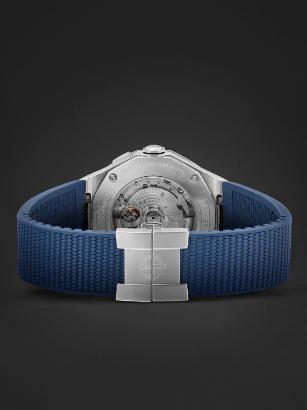 Riviera Baumatic Tideograph Limited Edition Automatic 43mm Stainless Steel, Canvas and Rubber Watch, Ref. No. 10761 - E2 Riviera Baumatic Tideograph Limited Edition Automatic 43mm Stainless Steel, Canvas and Rubber Watch, Ref. No. 10761 - E2