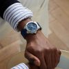 Riviera Baumatic Tideograph Limited Edition Automatic 43mm Stainless Steel, Canvas and Rubber Watch, Ref. No. 10761 - OU Riviera Baumatic Tideograph Limited Edition Automatic 43mm Stainless Steel, Canvas and Rubber Watch, Ref. No. 10761 - OU