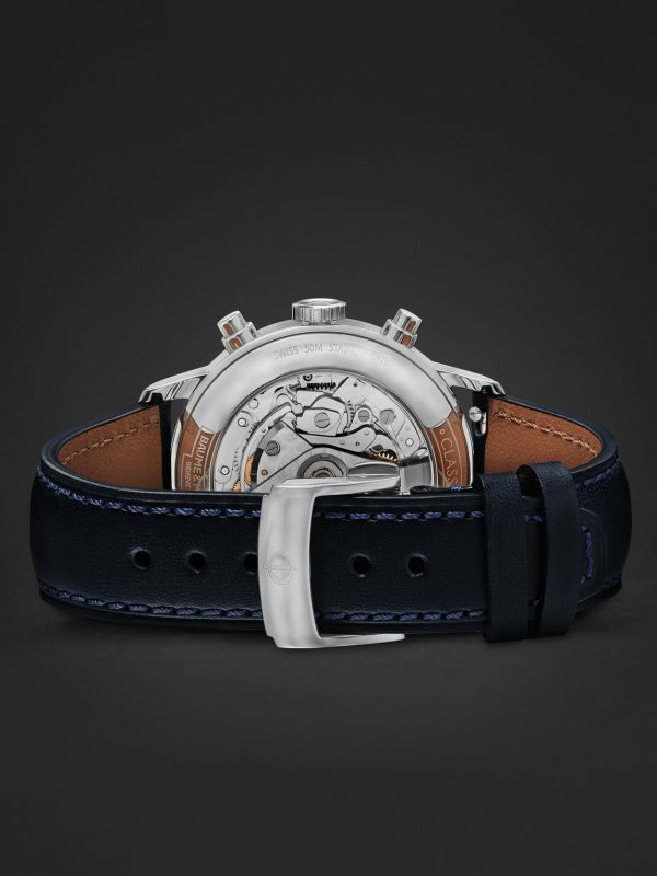 Classima Automatic Chronograph 42mm Stainless Steel and Leather Watch, Ref. No. 10781 - E2 Classima Automatic Chronograph 42mm Stainless Steel and Leather Watch, Ref. No. 10781 - E2