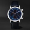Classima Automatic Chronograph 42mm Stainless Steel and Leather Watch, Ref. No. 10781 Classima Automatic Chronograph 42mm Stainless Steel and Leather Watch, Ref. No. 10781