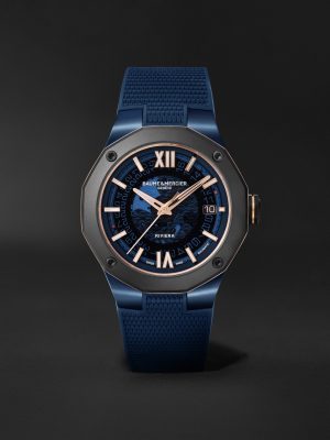 Riviera Automatic 42mm Steel and Rubber Watch, Ref. No. 10769 Riviera Automatic 42mm Steel and Rubber Watch, Ref. No. 10769