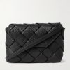 Small Diago Intrecciato Full-Grain Leather Messenger Bag Small Diago Intrecciato Full-Grain Leather Messenger Bag