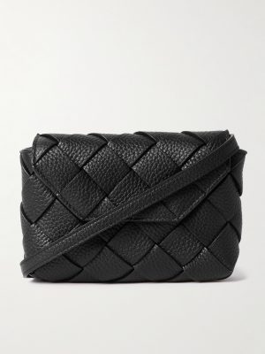 Small Diago Intrecciato Full-Grain Leather Messenger Bag Small Diago Intrecciato Full-Grain Leather Messenger Bag