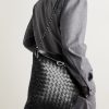 Flat Andiamo Intrecciato Leather Messenger Bag - OU Flat Andiamo Intrecciato Leather Messenger Bag - OU