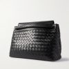 Andiamo Medium Intrecciato Leather Tote Bag - BK