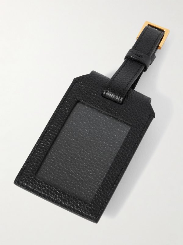 Full-Grain Leather Luggage Tag - BK Full-Grain Leather Luggage Tag - BK