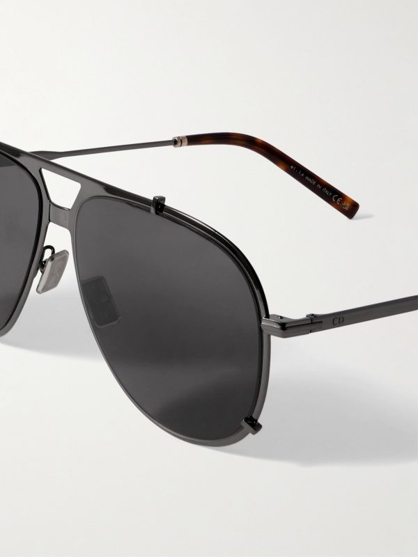 DiorBlackSuit A3U Aviator-Style Metal Sunglasses - CU