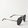 DiorBlackSuit A3U Aviator-Style Metal Sunglasses - FR