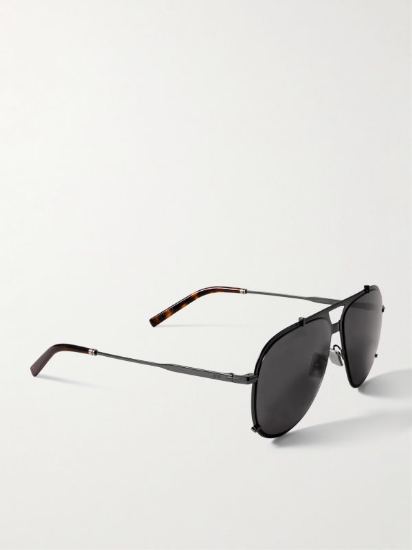DiorBlackSuit A3U Aviator-Style Metal Sunglasses - FR