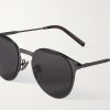 DiorBlackSuit R8U Round Metal Sunglasses - CU
