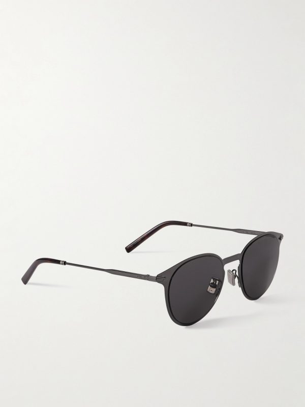 DiorBlackSuit R8U Round Metal Sunglasses - FR