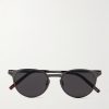 DiorBlackSuit R8U Round Metal Sunglasses