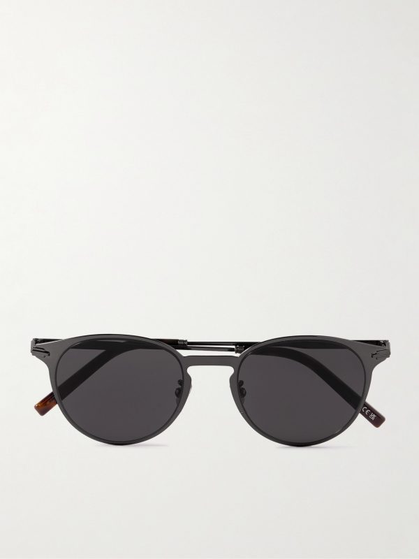 DiorBlackSuit R8U Round Metal Sunglasses