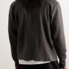 Roll-Neck Heavyweight Structured-Fleece Cotton-Jersey Sweatshirt - BK
