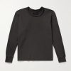 Roll-Neck Heavyweight Structured-Fleece Cotton-Jersey Sweatshirt