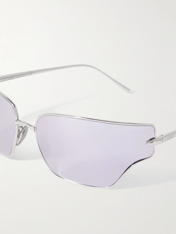 Signature Geometric Silver-Tone Sunglasses - CU Signature Geometric Silver-Tone Sunglasses - CU