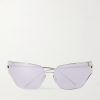 Signature Geometric Silver-Tone Sunglasses Signature Geometric Silver-Tone Sunglasses