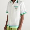 Metaphysical Tennis Icon Convertible-Collar Printed Silk-Twill Shirt - FR Metaphysical Tennis Icon Convertible-Collar Printed Silk-Twill Shirt - FR