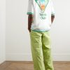 Metaphysical Tennis Icon Convertible-Collar Printed Silk-Twill Shirt - OU Metaphysical Tennis Icon Convertible-Collar Printed Silk-Twill Shirt - OU